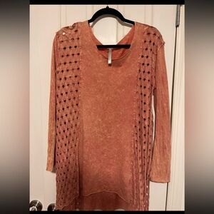 MONO B SUPER FLOWY BOHO STYLE TOP SZ MED